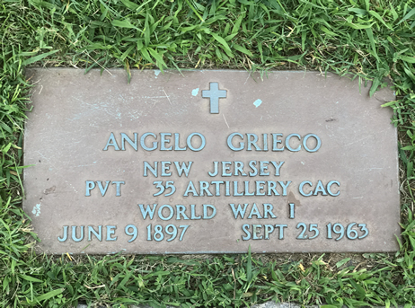 Angelo Grieco Grave Marker